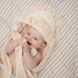 Crane Baby Violet Ruffle Hooded Baby Bath Towel - Bambi Baby