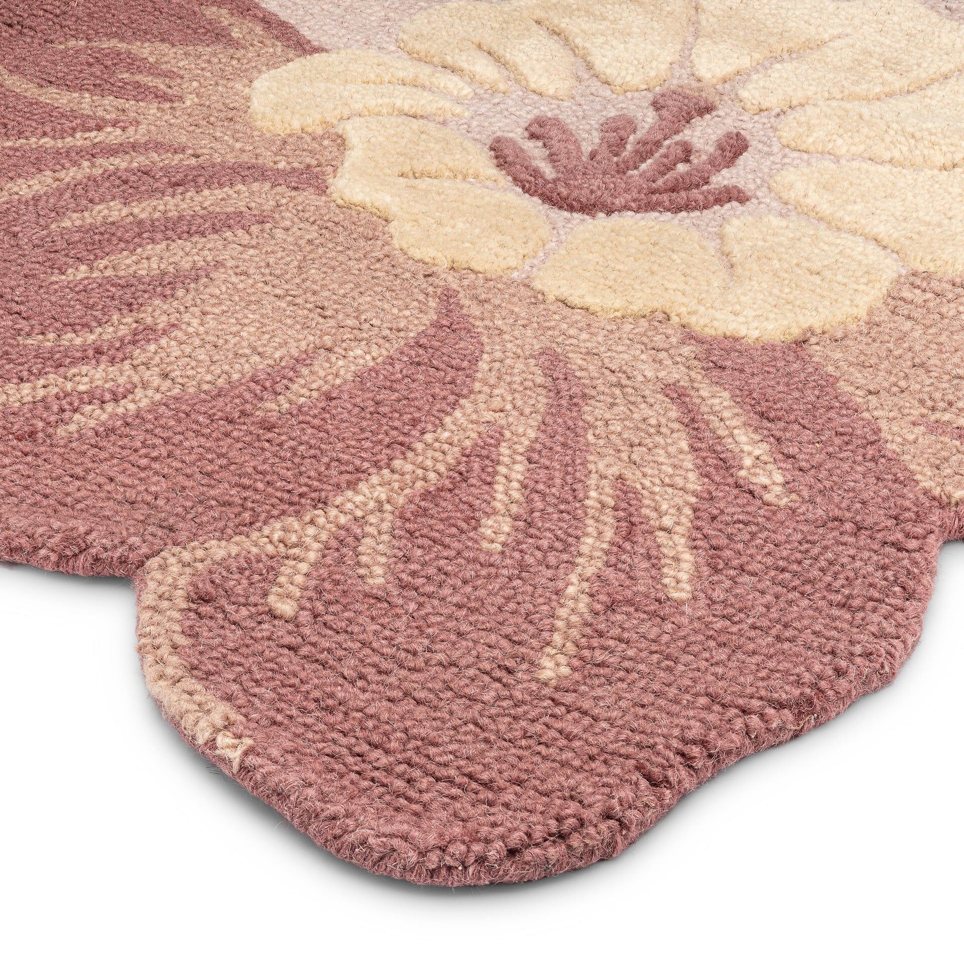 Crane Baby Violet Hand-Tufted Wool Nursery Rug- Bambi Baby