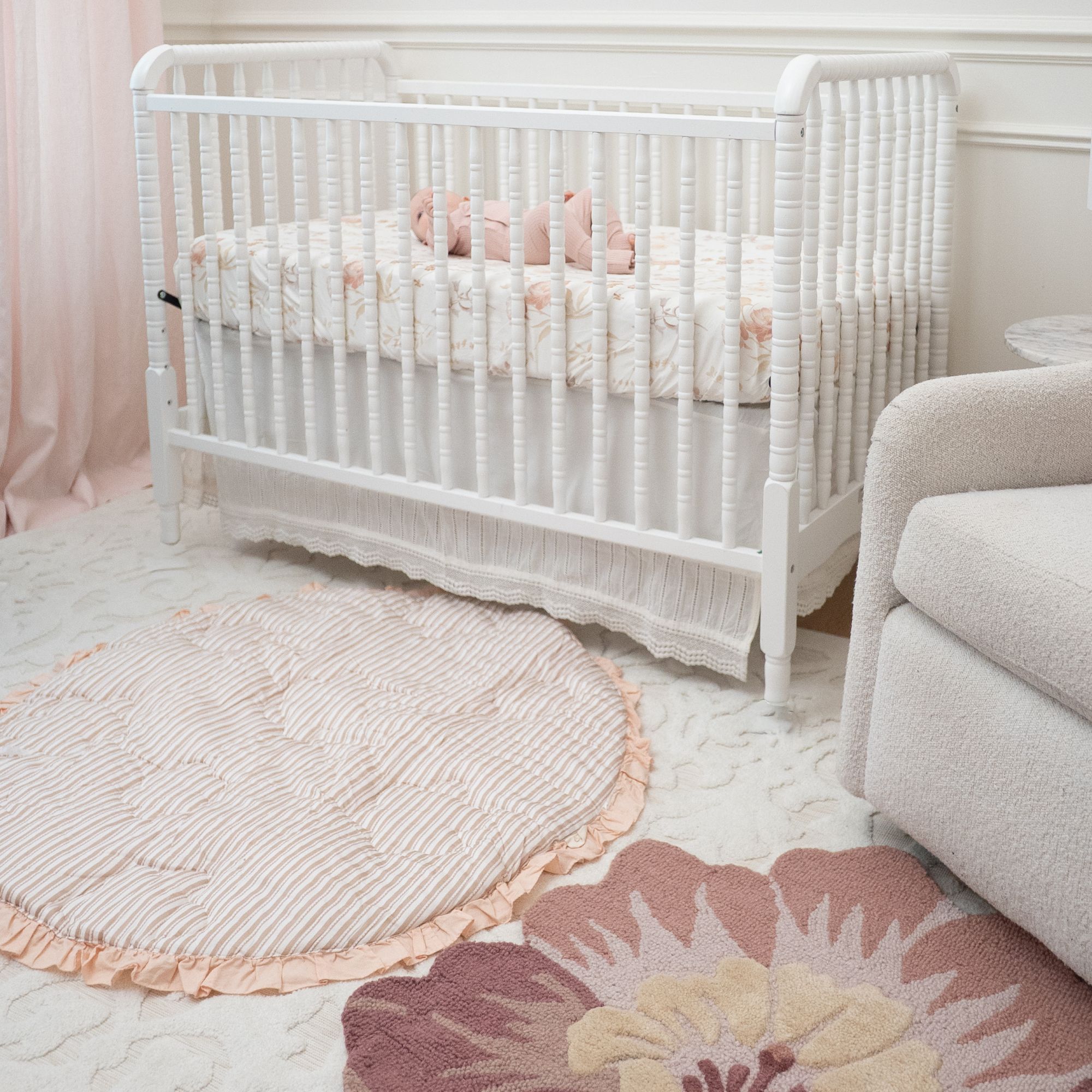 Crane Baby Violet Hand-Tufted Wool Nursery Rug- Bambi Baby