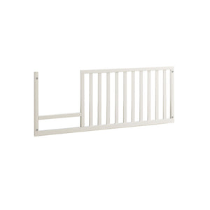 White Wood Rustico Moderno Toddler Gate - Side View | Bambi Baby