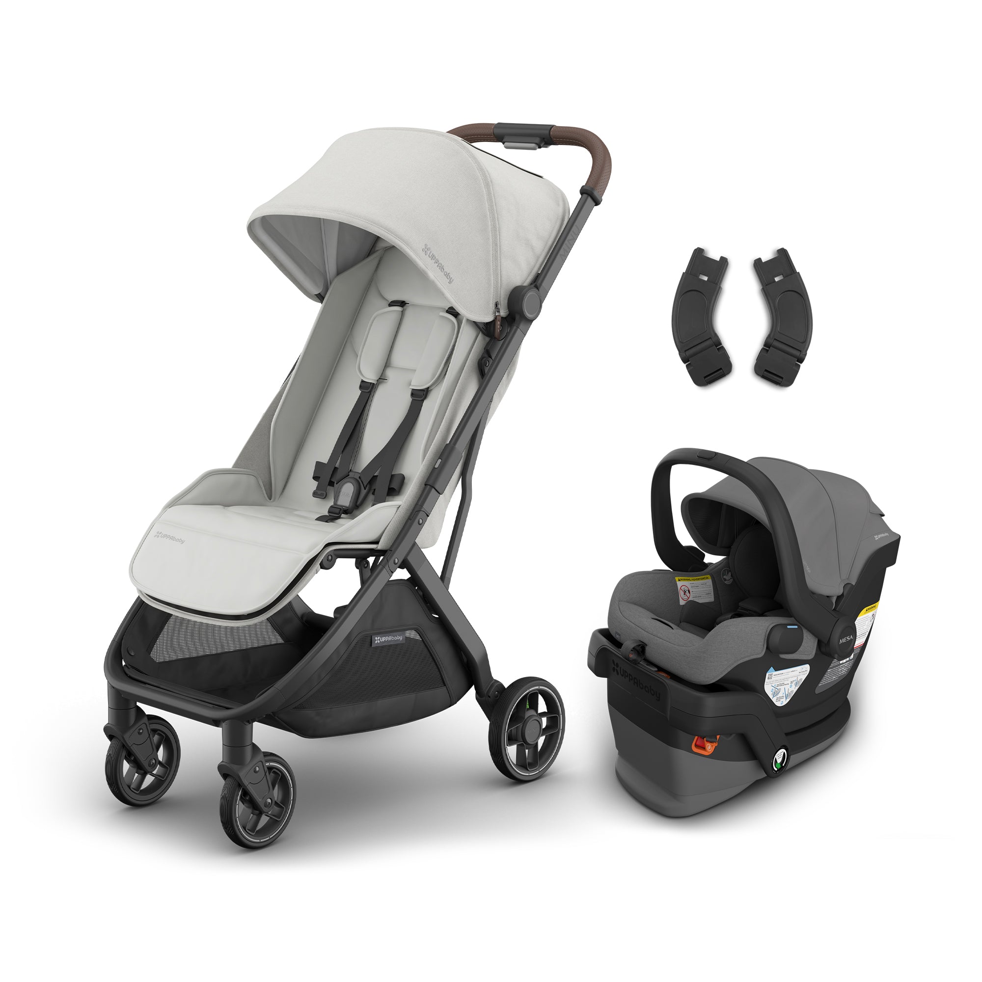 travel stroller set UPPAbaby MINU V3 Stroller + Mesa V3 Travel System Savannah / Savannah