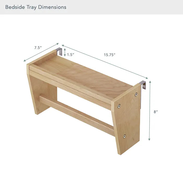 Naturepedic Savona FSC Certified Oak Bedside Tray- Bambi Baby