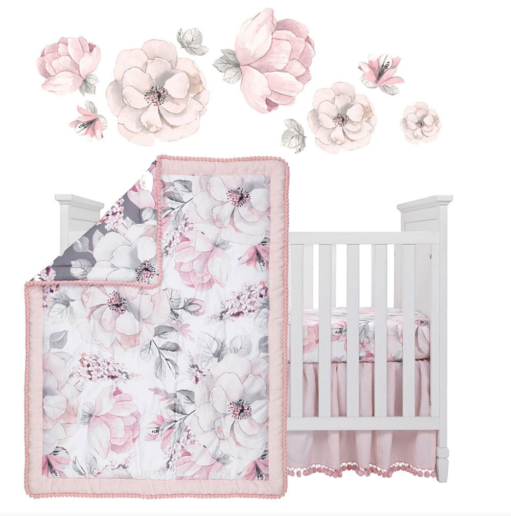 Lambs & Ivy Botanical Baby - Signature 4-Piece Bedding Set – Bambi