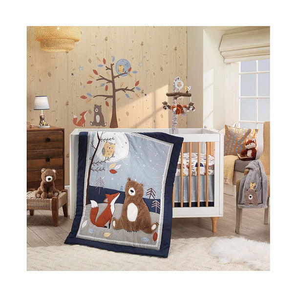 Lambs & Ivy Sierra Sky 3-Pc - Quilt, sheet & crib skirt- Bambi Baby