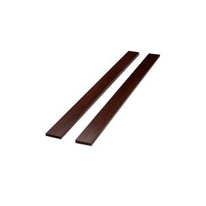 Espresso Wood Full Size Bed Conversion Rails - Flat Lay | Bambi Baby