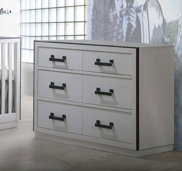Natart Sevilla Double Dresser in White Chalet- Bambi Baby