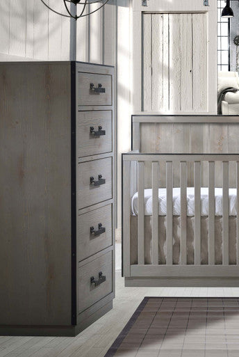 Natart Sevilla 5 Drawer Dresser in Grey Chalet- Bambi Baby