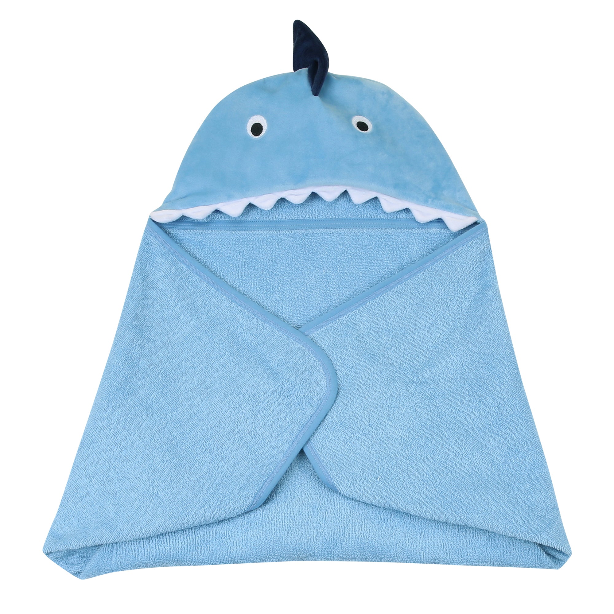 Lambs & Ivy Shark Hooded Bath Towel- Bambi Baby