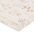 Crane Baby Violet Floral 100% Cotton Sateen Fitted Crib Sheet - Bambi Baby