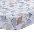 Lambs & Ivy Dino-Might Cotton Fitted Crib Sheet - Bambi Baby
