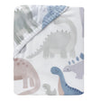 Lambs & Ivy Dino-Might Cotton Fitted Crib Sheet - Bambi Baby