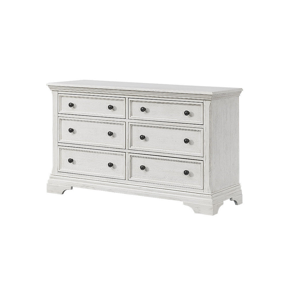 Juego de dormitorio infantil Westwood Olivia de 3 piezas en blanco cepillado- Bambi Baby