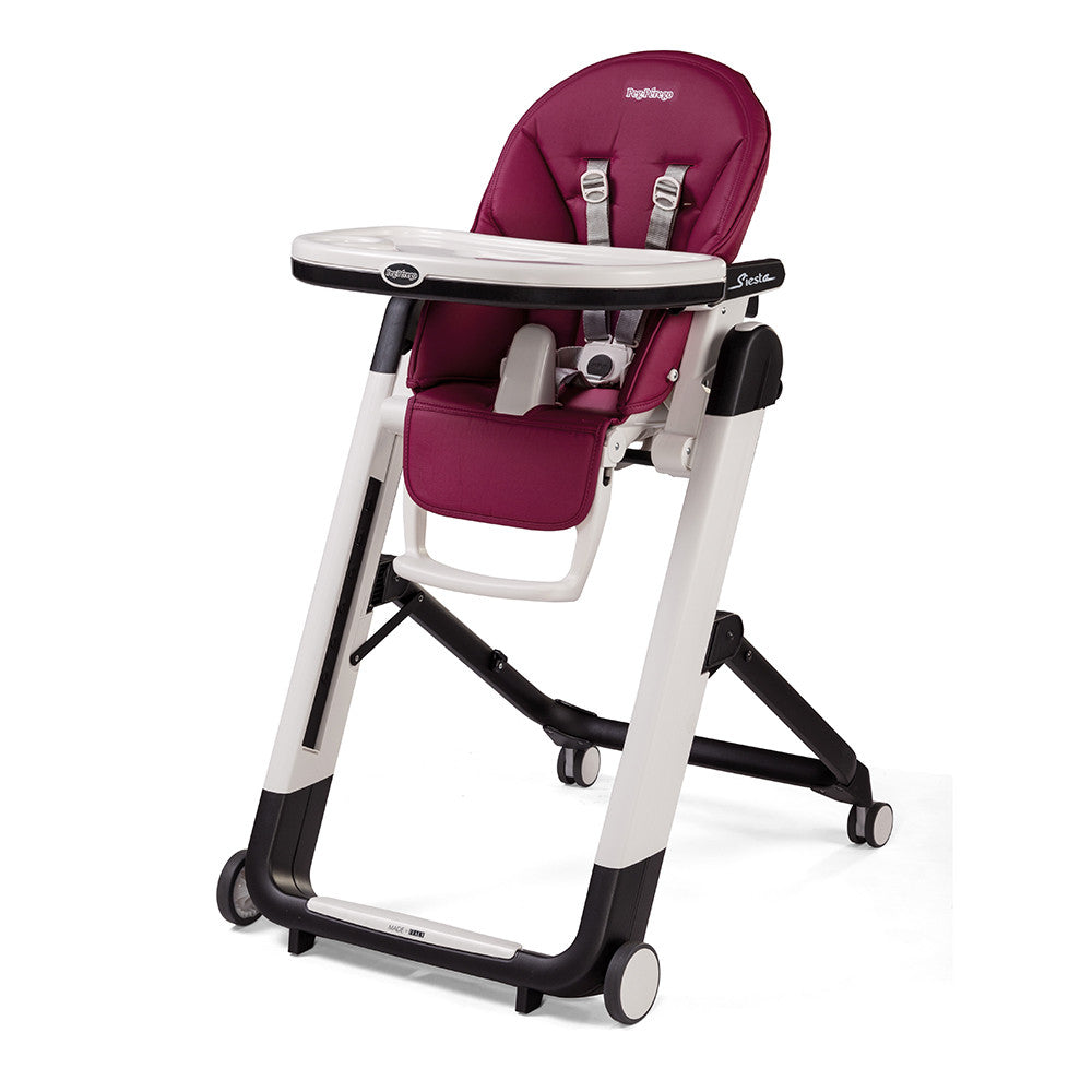 Peg Perego Siesta Highchair in Berry-Raspberry Pink - Bambi Baby