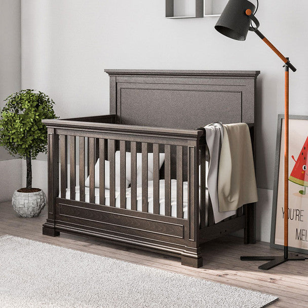 Silva Jackson Convertible Crib in Oil Grey- Bambi Baby