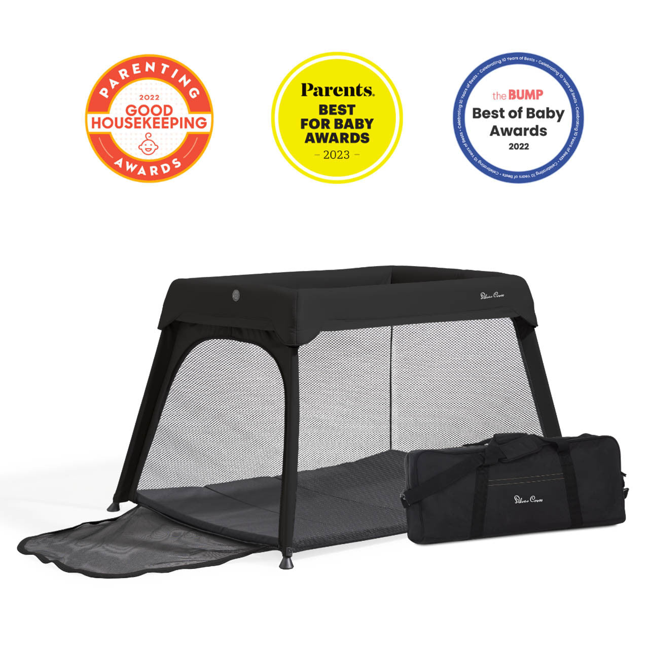 Silver Cross Sleep & Go Travel Crib - Carbon- Bambi Baby