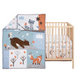 Bedtime Originals Sleepytime Bear Woodland 3-Pc Baby Nursery Crib Bedding Set - Bambi Baby