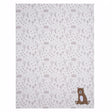 Bedtime Originals Sleepytime Bear White/Brown Soft Fleece Baby Blanket - Bambi Baby