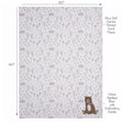 Bedtime Originals Sleepytime Bear White/Brown Soft Fleece Baby Blanket - Bambi Baby