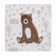 Bedtime Originals Sleepytime Bear White/Brown Soft Fleece Baby Blanket - Bambi Baby