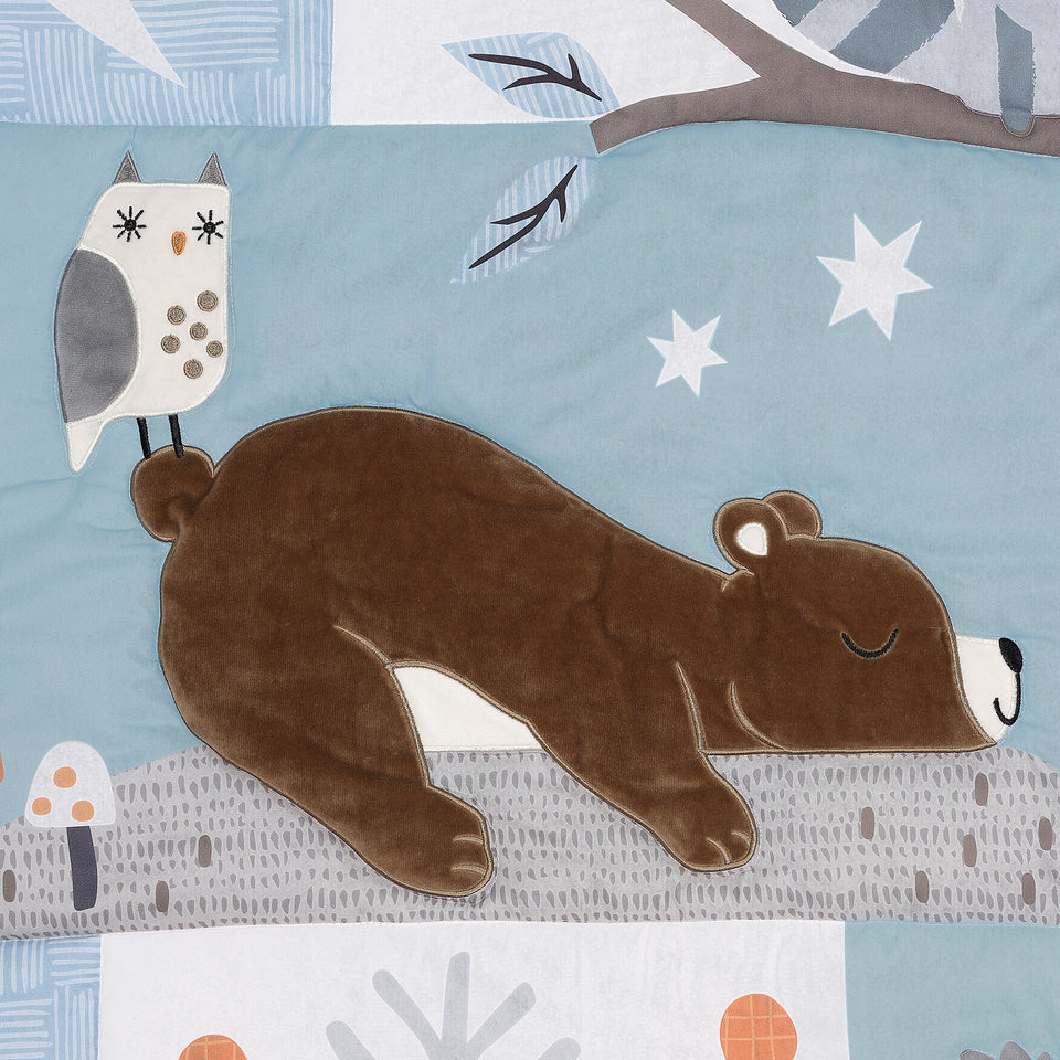 Bedtime Originals Sleepytime Bear Woodland 3-Pc Baby Nursery Crib Bedding Set- Bambi Baby