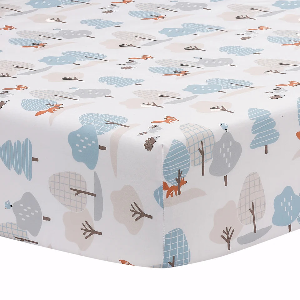 Bedtime Originals Sleepytime Bear Woodland Baby/Toddler Fitted Crib Sheet- Bambi Baby