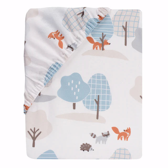 Bedtime Originals Sleepytime Bear Woodland Baby/Toddler Fitted Crib Sheet- Bambi Baby