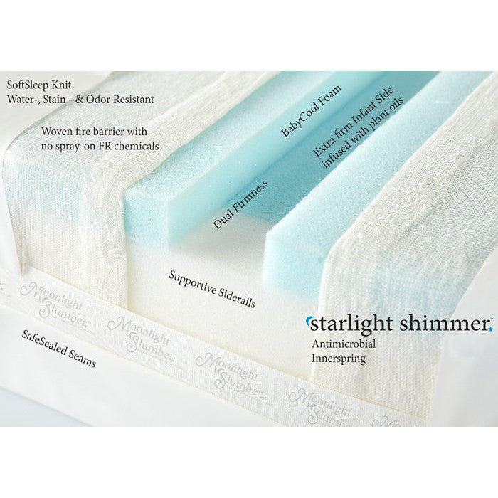 Moonlight Slumber Shimmer Crib Mattress- Bambi Baby