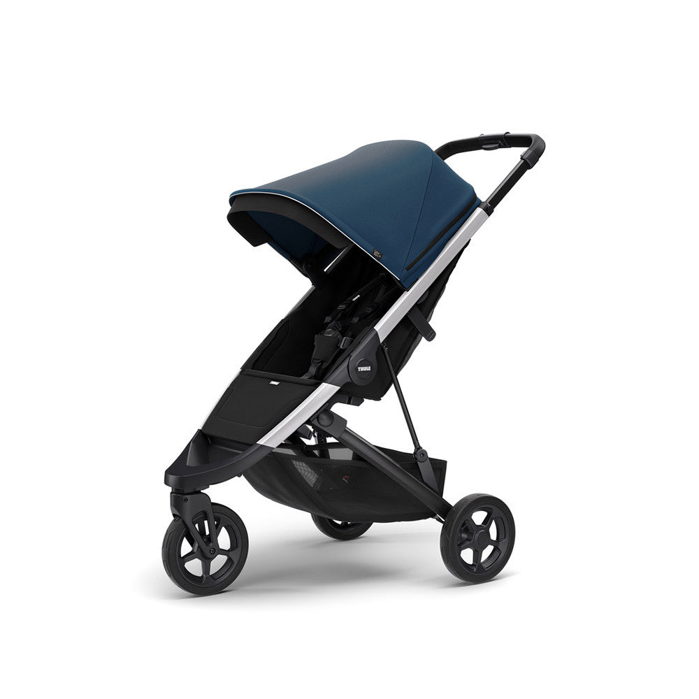 Thule Spring in Alunimum and Majolica Blue- Bambi Baby
