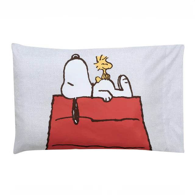 Bedtime Originals Snoopy Love 4-Piece Toddler Bedding Set - Gray/Red/White- Bambi Baby