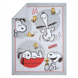 Bedtime Originals Snoopy Love 4-Piece Toddler Bedding Set - Gray/Red/White - Bambi Baby