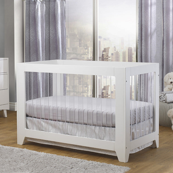 Sorelle Soho Acrylic Crib in White- Bambi Baby