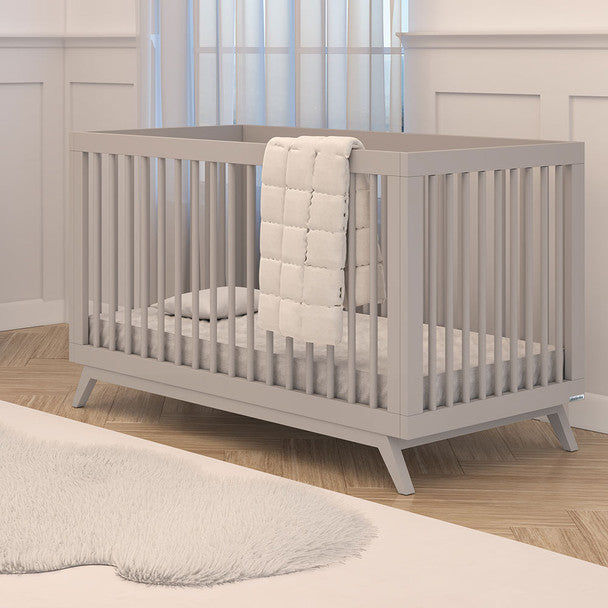 dadada Soho 3-In-1 Convertible Crib in Gray- Bambi Baby