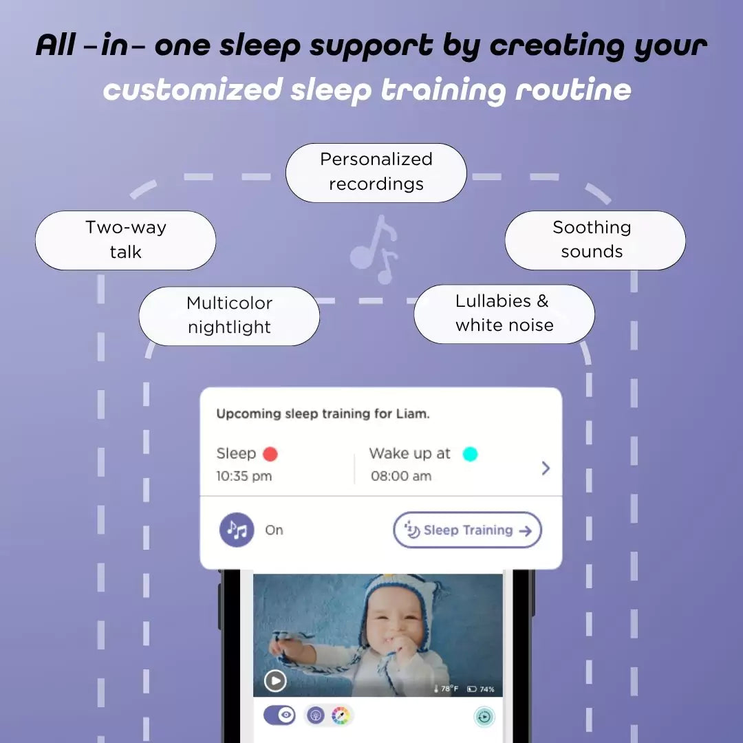 Hubble Connected GoBaby AI Portable Pro- Bambi Baby