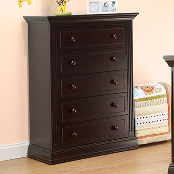 Sorelle Providence 5 Dr Dresser in Dark Espresso- Bambi Baby