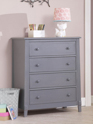 Sorelle Berkley 4 Drawer Dresser (Rta) in Gray- Bambi Baby