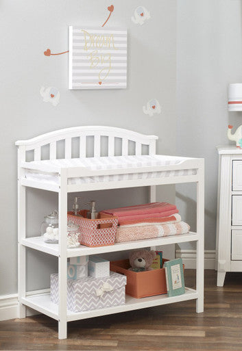Sorelle Berkley Dressing Changing Table in White- Bambi Baby