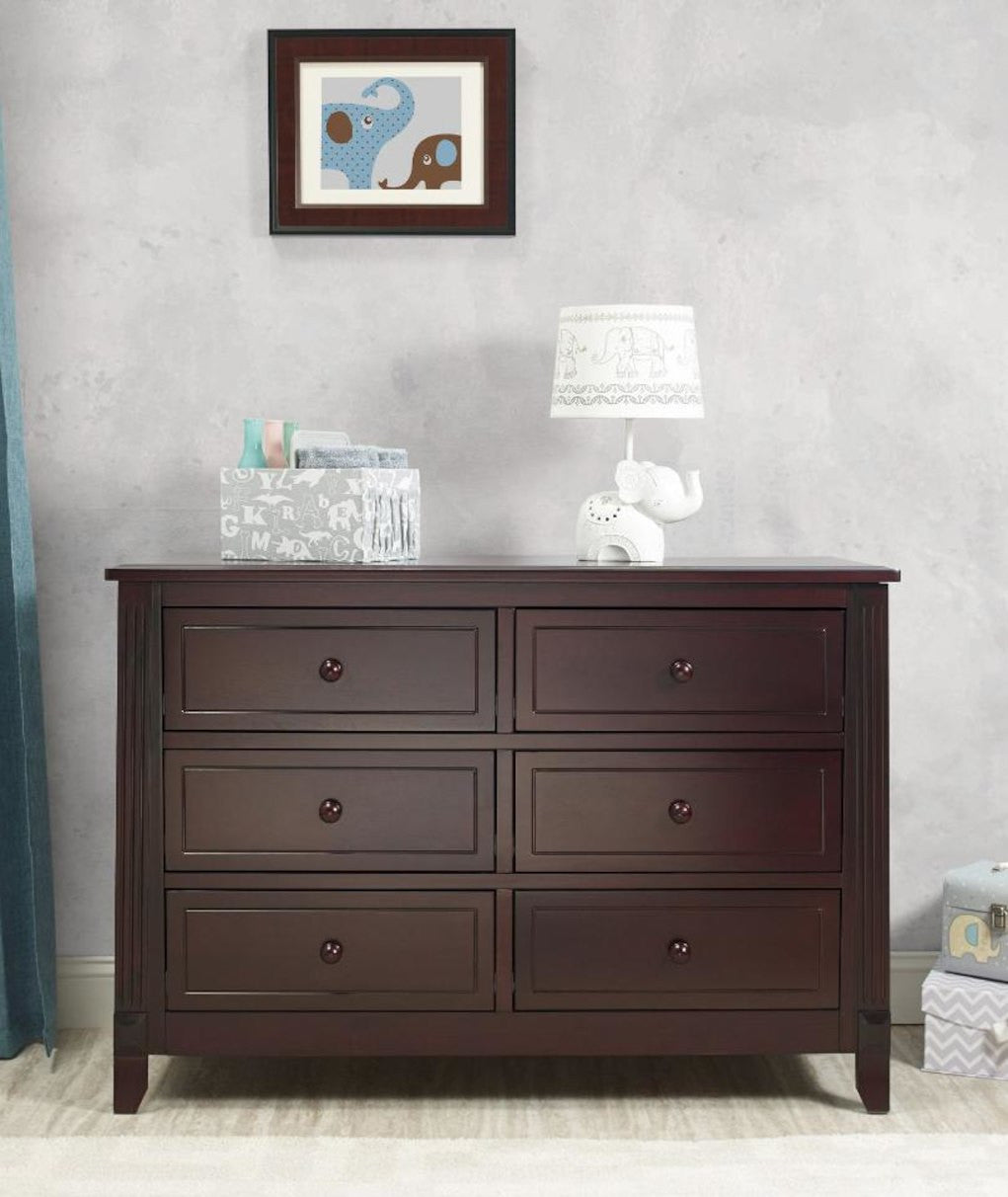Sorelle Berkley Double Dresser in Espresso- Bambi Baby
