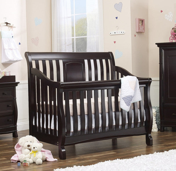 Sorelle Montgomery 4 in 1 Convertible Crib in Espresso- Bambi Baby