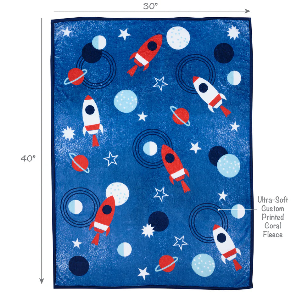 Bedtime Originals Space Galaxy Blanket- Bambi Baby
