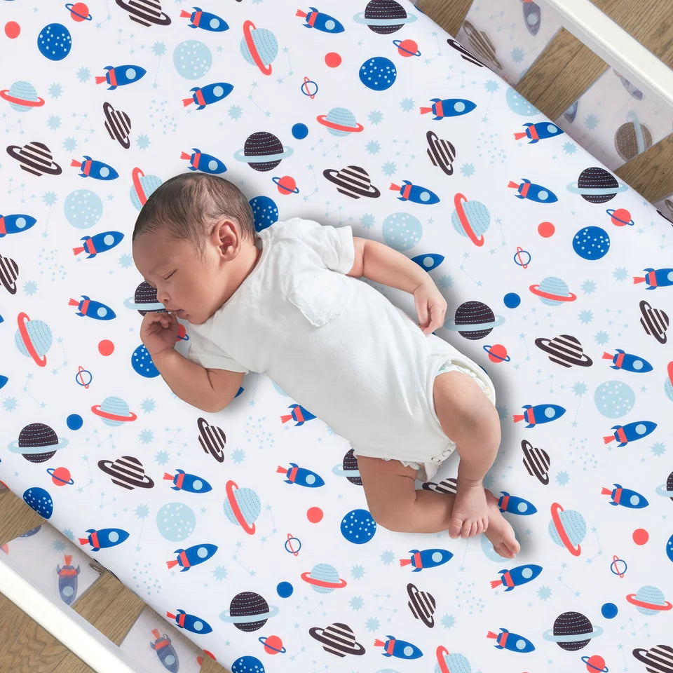 Bedtime Originals Space Galaxy 3-Piece Bedding Set- Bambi Baby