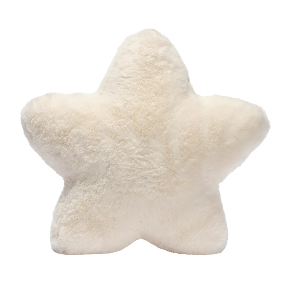 Lambs & Ivy Goodnight Moon Star Pillow Plush - Ultra Soft Creamy White- Bambi Baby