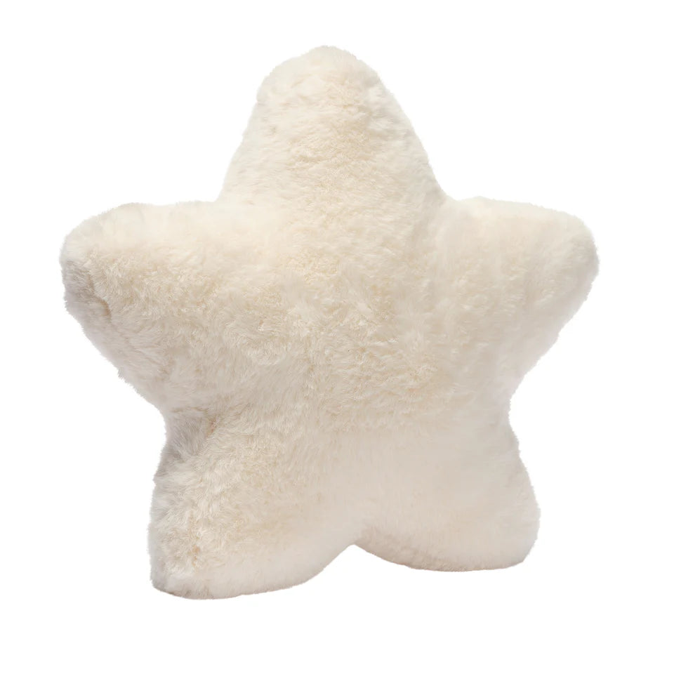 Lambs & Ivy Goodnight Moon Star Pillow Plush - Ultra Soft Creamy White- Bambi Baby