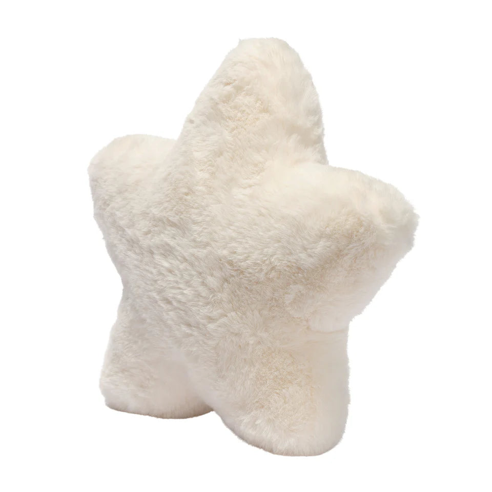 Lambs & Ivy Goodnight Moon Star Pillow Plush - Ultra Soft Creamy White- Bambi Baby