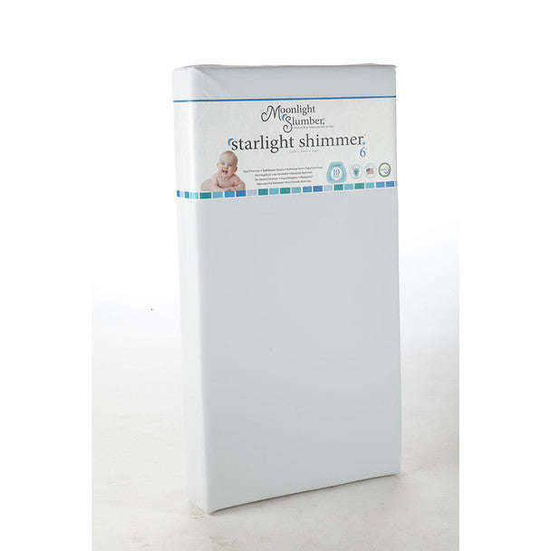 Moonlight Slumber Shimmer Crib Mattress All Foam w/Babycool Foam- Bambi Baby