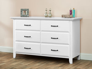 White Oxford Baby Willowbrook 6 Drawer Dresser - Lifestyle View | Bambi Baby