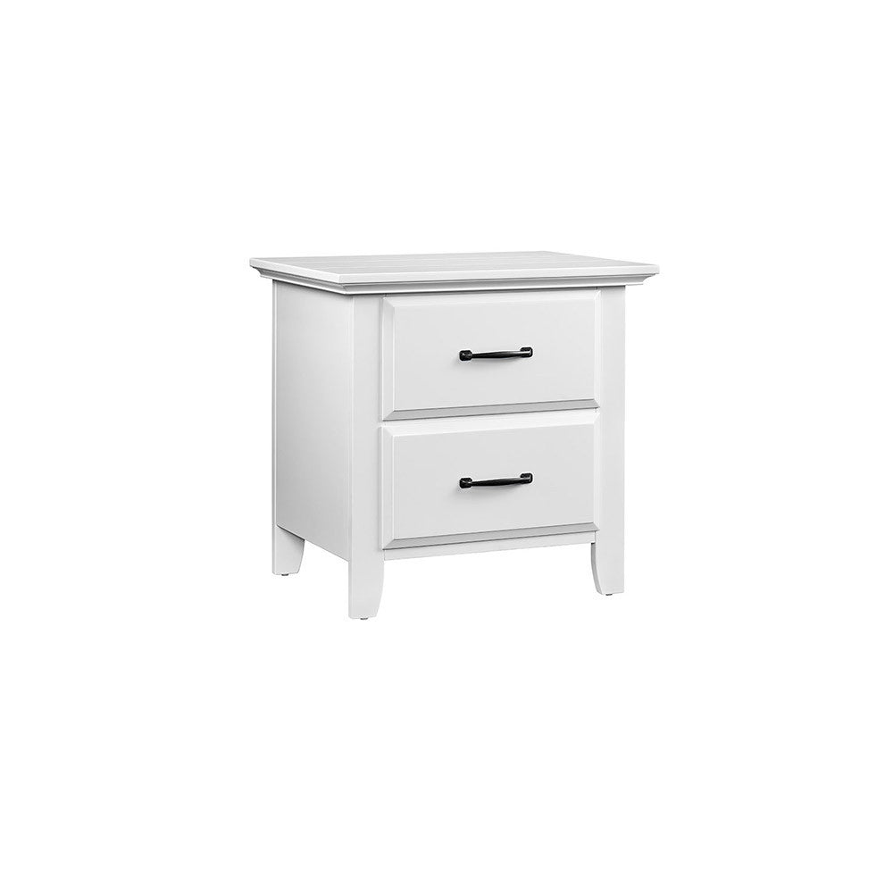 Oxford Willowbrook 2 Dr Nightstand in White- Bambi Baby
