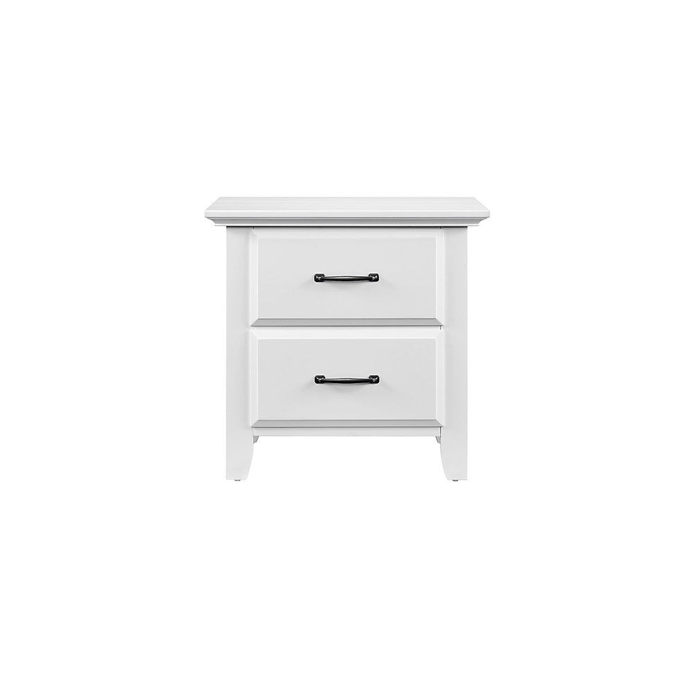 Oxford Willowbrook 2 Dr Nightstand in White- Bambi Baby