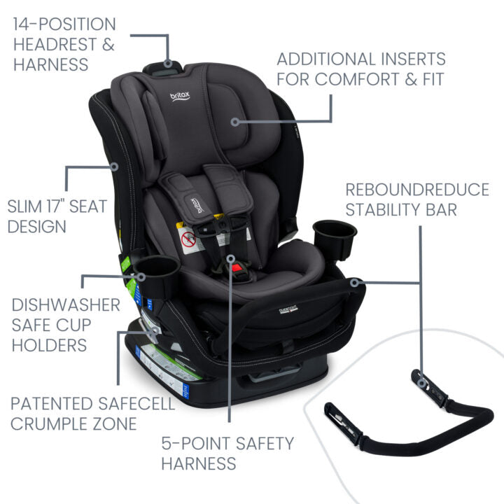 Britax Poplar S Convertible Car Seat- Bambi Baby