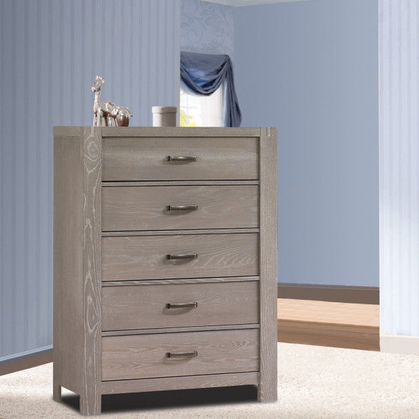 Natart Rustico Collection 5 Drawer Dresser in Sugar Cane- Bambi Baby