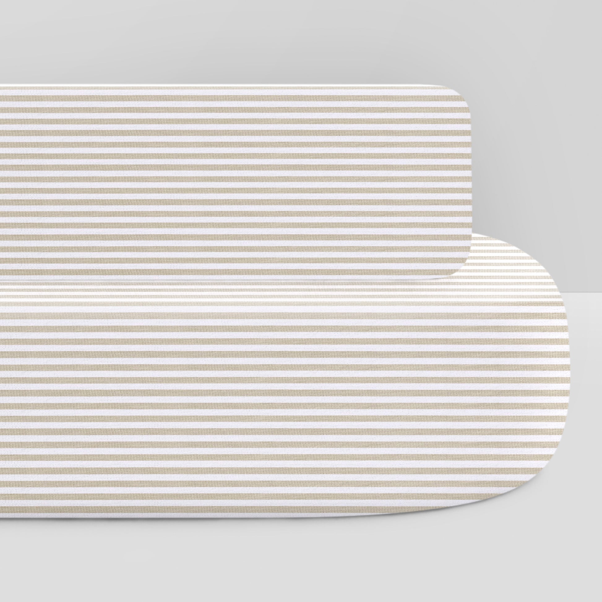 Bellini Oval Organic Jersey Cotton Crib Sheet and Changing Pad Cover Set- Bambi Baby